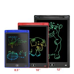 8.5 인치 LCD 쓰기 태블릿 드로잉 보드 칠판 필기 패드 성인을위한 선물 어린이 종이없는 메모장 태블릿 메모 펜으로 녹색 또는 컬러 필기