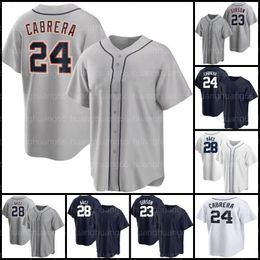 Miguel Cabrera Baseball Jersey 28 Javier Baez Kirk Gibson Jonathan Schoop Akil Baddoo Eric Haase Spencer Torkelson Willi Castro 17 Austin Meadows