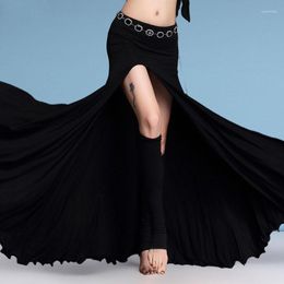 Stage Wear High Slit Modal Belly Dance Skirt Long Bellydance Practise Skirts For Woman XL Dancer Beginner Clothes