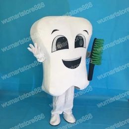 Halloween tooth Mascot Costume Cartoon Theme Character Carnival Festival Fancy dress Adults Size Xmas Outdoor Advertising Outfit Suit