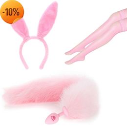 New Massage Separable Fox Tail Anue Plug Toys for Women Couples SM Anal Games Rabbit Cosplay Special Accessories Halloween Party Sexy Toys