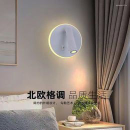 Wall Lamp 3W Spotlight 6W Backlight 350 Degree Free Rotation Light El Bedroom Bedside Study Reading With Switch