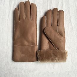 High Quality Ladies Fashion Casual Leather Gloves Thermal Gloves Women's wool gloves in a variety of colors241O