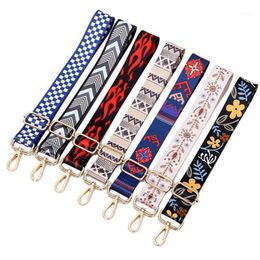 Bag Parts & Accessories 140cm 7 Colours Adjustable Minority Colourful Shoulder Strap Weave Big Wide Bohe Strap1310Z