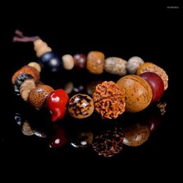 Strand Bodhidharma Buddha Beads Wooden Hand String Men Original Fruit Commemorative Gift Vintage Creative Jewellery Items