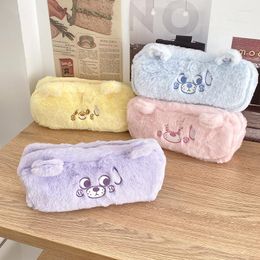 Cosmetic Bags Soft Furry Women's Bag Cute Bear Girls Student Pencil Pouch Plush Female Small Storage Coin Purse Handbags