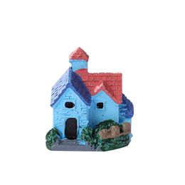 European Country Villa Small House House Micro Landscape Resin Ornaments Creative Artefact Baubles 1224299