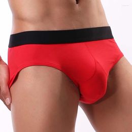 Underpants Solid Cotton Men Briefs Underwear Sexy U Convex Penis Pouch Jockstrap Panties Shorts Cueca Calzoncillos Slip Man