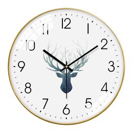 Wall Clocks Modern Clock Household Fashion Contracted Sitting Room Nordic Table Hanging Bedroom Mute The