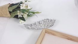 Headpieces Arrival Handmade Pearl Flower Bride Hair Decoration For Wedding Accessories Ladies Fashion Alloy Rhinestone Headdress