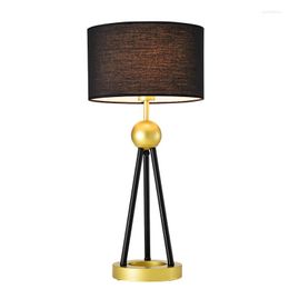 Table Lamps Nordic Retro Lights Metal Black Desk Lamp For El Restaurant Study Bedroom Bedside Home Decoration TA211