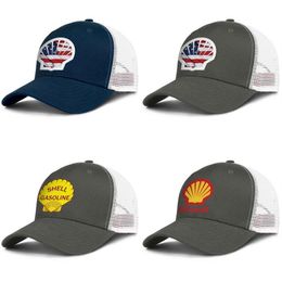 Shell gasoline gas station logo mens and women adjustable trucker meshcap golf cool personalized stylish baseballhats Gasoline Ame2375