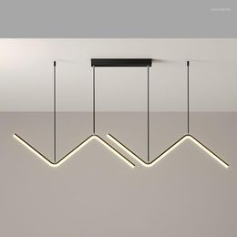 Chandeliers Led Chandelier Nordic Minimalist Design For Home Decor Modern Creative Art Wall Living Room Restaurant Suspension Light Fixtures