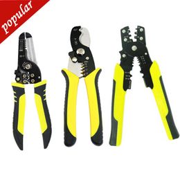 New Automatic Crimping Tool Cable Wire Stripper Peeling Pliers Adjustable Terminal Cutter Wire Multi-tool Crimper Free Shipping