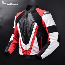 Racing Jackets GHOST Motorcycle Riding Clothing Anti-fall Leather Sports Suit Off-roadjacket