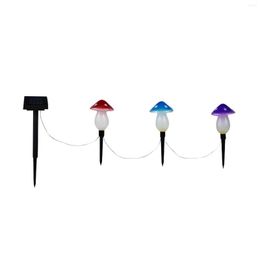 Solar LED String Light Garden Decoration 8 Modes Mushroom Lights Waterproof Outdoor Fairy Garland Patio Decor