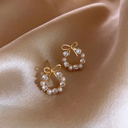 Romantic Pearl Women Earrings Charm Bella Exquisite Stud Earring Wedding Accessories Pendant Jewellery Fashion Gift