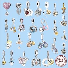 925 charm beads accessories fit pandora charms Jewellery Friendship Best Book Love charms set Pendant DIY Fine
