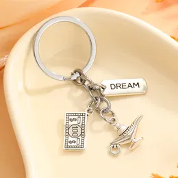 Keychain Aladdin Magic Lamp Genie Pendants DIY Men Jewellery Car Key Chain Ring Holder Souvenir For Gift