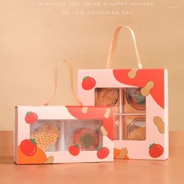 Gift Wrap 20pcs Cardboard Boxes Persimmon Pattern Drawer Box Macaron Cookie Candy Cake Packaging Christmas Wedding Party Favor