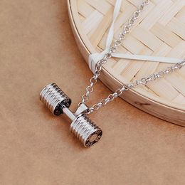 Pendant Necklaces Pcs 2023 Gym Dumbbell Necklace Bodybuilding Men And Women Sports Barbell Gift Holiday GiftPendant