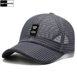 Snapbacks men's mesh baseball cap breathable summer caps father hat outdoor fishing hats bone caps snapback trucker cap P230512