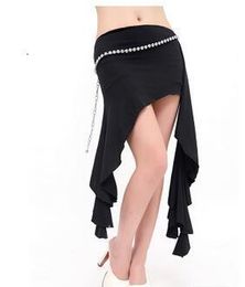 Sarongs 1pcs/lot Belly Dancing Performance Hip Scarf Belt Milk Silk Wave Tassel belly Dance Skirt free 230515
