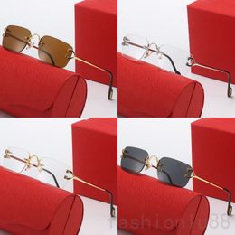 Designer sunglasses women luxury sunglasses mens no frame Polarised lunette homme Sonnenbrille rectangle long mirror legs designer glasses shades PJ039 F23