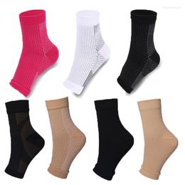 Men's Socks Men's Women's Foot Compression Elastic Sports Pressure Sheath Solid Colour Medium Tube