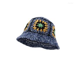 Berets Women 2023 Straw Hats Crochet Hat Panamas UV Protection Sun Visor Beach Visors Ladies Summer Fisherman