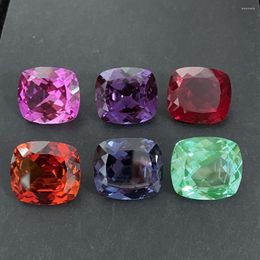 Loose Gemstones 18X20mm 30cts Big Size 5A Quality Corundum Cushion Cut Lab Grown Ruby Sapphire Padma Gemstone For Jewelry Making