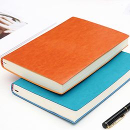 Notepads Soft Cover A5 B5 Notebook 5 Colors Large Business Diary Leather Soft Copy Journal School Office Meeting Record Notepad Handbook 230515