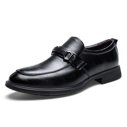 Business Flat Shoes Men Brand Designer Formal Dress Leather Shoes Mens Loafers British Oxfords Male Wedding Party Shoes