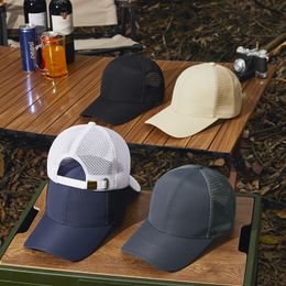 2023 Spring and Summer Waterproof Outdoor Camping Hat Boy and Girl Sunshade Baseball Cap Quick-Drying Tide Mesh Cap Fishing Hat