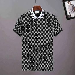 2023SG Plus 3XL Size Multi Embroidery Polo Shirts Man stripe Letters Fashion Design Ribbed Sleeves Split Hem Stretch Polos Top Couples dress