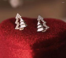 Stud Earrings Simple Star Christmas Tree For Women Girl Trend Women's Small