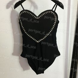 Luxury Black Women Swimwear One Piece Bodysuit Swimsuit Summer Beach Dress Pool Party Bathing Suits