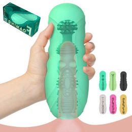 Pocket Pussy Male Toys Masturbator For Men Blow Job Soft Stick Masturbation Cup Small Sex Eggs Glans masturbation eggs Vagin