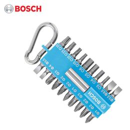 Schroevendraaier Bosch 2607002822 Bosch 21 Piece Screwdriver Blue Set With Universal Holder Hook And Loop Cordless Screwdrive