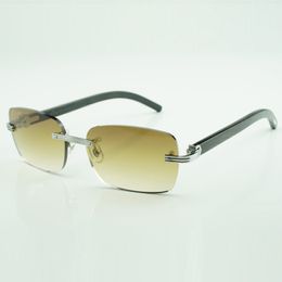 Buffs sunglasses frames 0286O with natural black textured buffalo horn sticks and 56mm lenses 02860 02868