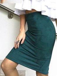 Skirts Sexy Green Colour Women Pencil Skirt Bodycon Summer Midi