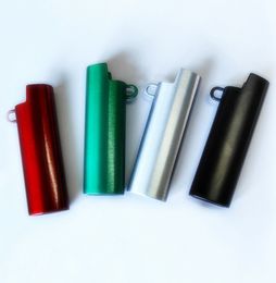 Smoking Colourful Metal Alloy Portable Pendant Ring Lighter Skin Case Protective Shell Innovative Sheath Herb Tobacco Cigarette Holder Easy Replaceable Sleeve