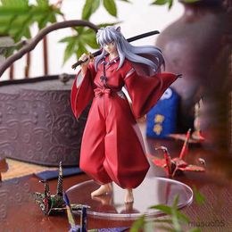 Action Toy Figures 17CM Anime InuYasha Kikyou Action Figure PVC Figurine Collection Model Statue Toys Kids Birthday Gift For Desktop Ornaments Doll