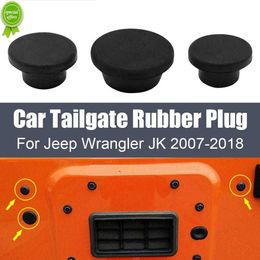 New 3pcs Tailgate Rubber Plug for Jeep Wrangler Jk 2007-2018 Spare Tyre Carrier Delete Car Accessories Tailgate Plug Waterproof Plug