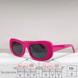 Sunglasses 6 Colours Square Small Frame Women's 1046S Hip Hop Style Prescription Men's Glasses Anti UV400 Rose Red White Blue