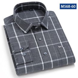 Men's Casual Shirts Style Men Autumn Winter Fashion Blouse Harmont Cotton Plaid Long Sleeve Embroidery Blaine