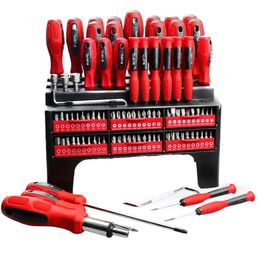 Schroevendraaier Quality Professional 100Pc Magnetic Screwdriver Set Ratchet Handle Socket Auto Repair Kit for Repair Tool Household tools