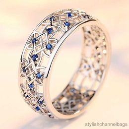 Band Rings Beautiful Hollow Out Design Personalized and Versatile Engagement Wedding Ring Size 6-12