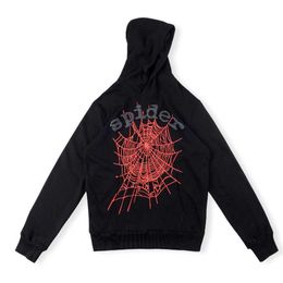 Mens Hoodies Fashion Sp5der 555555 Sweatshirts designer Black Puff Hoodie Set with Print Men Women 1 Top Version Young Bandit Angel Red Spider Printed Sweater