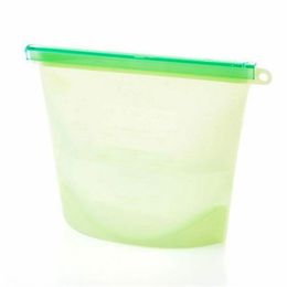 Hanging Baskets 4Pcs Silicone Leakproof Containers Bags Kitchen Supplies NDS